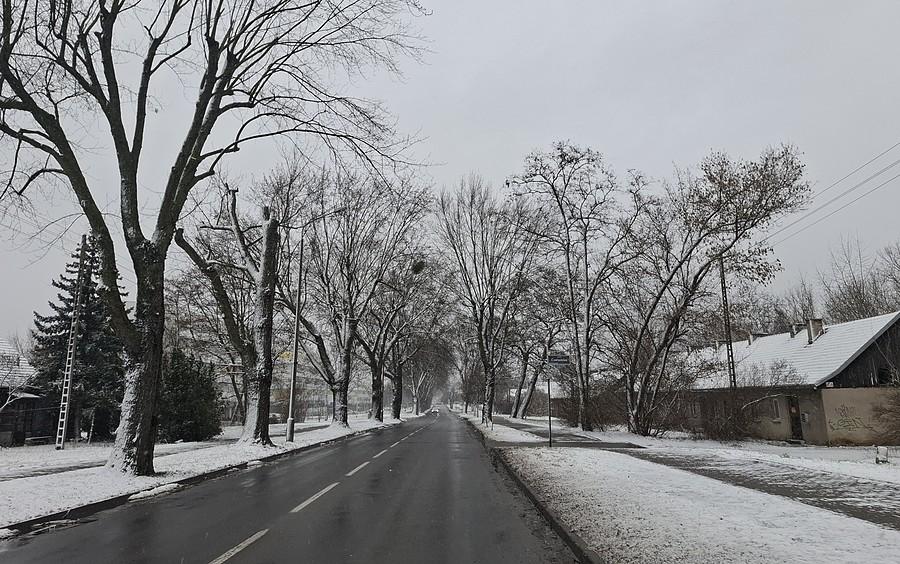 Zimowa ulica Opolska