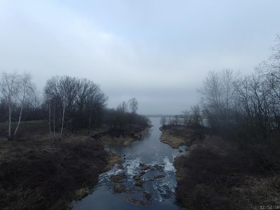Fotka z mostu w Obórkach