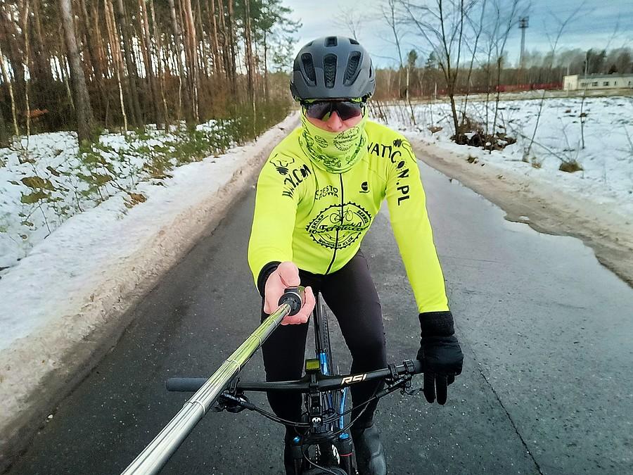 Test nowego kijka - statywu.
