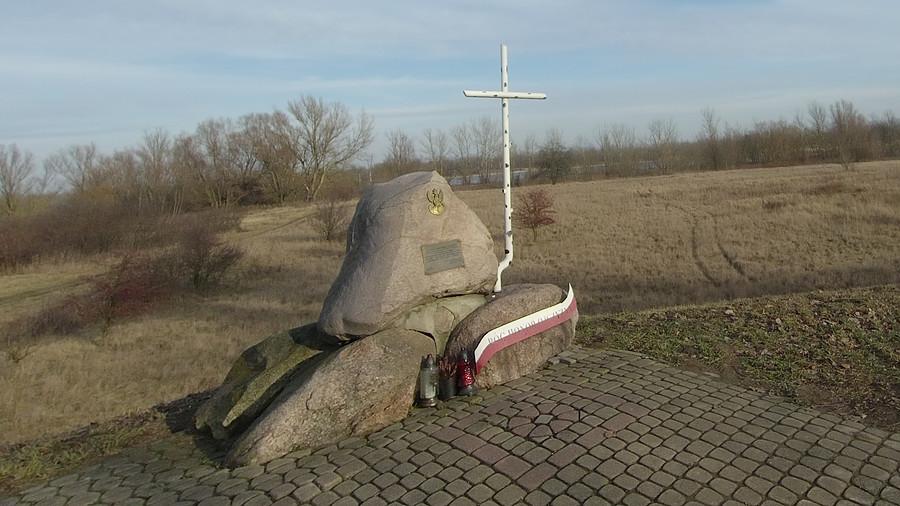 W hołdzie bohaterskim żołnierzom 1-szej Samodzielnej Brygady Kawalerii 1 Armii Wojska Polskiego wyzwolicielom spod hitlerowskiej okupacji Jeziorny i Konstancina