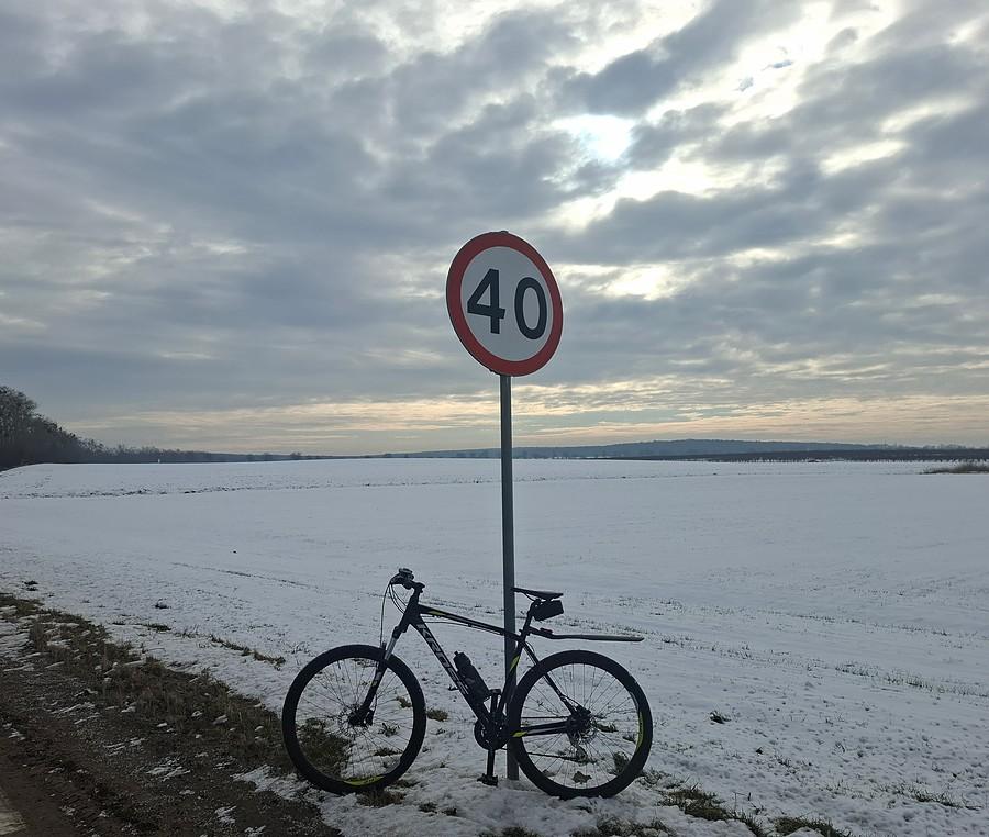 Jeszcze śnieżna rowerówka
