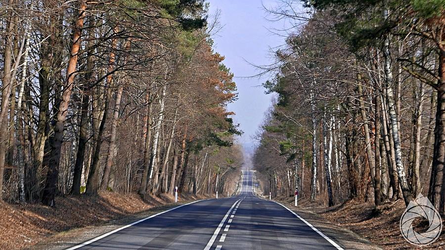 pofalowanie asfaltów w stronę Horyńca