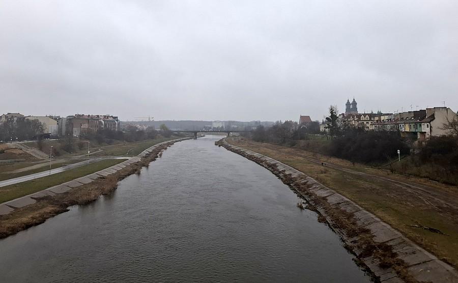 Widok z kładek na północ