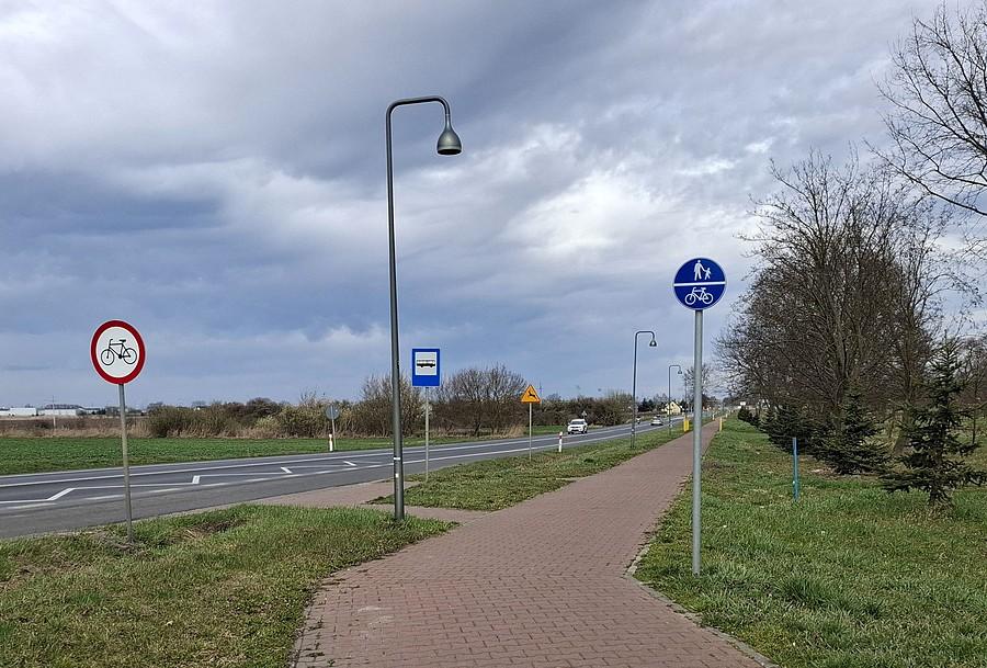 Stary chodnik zamieniony na DDR