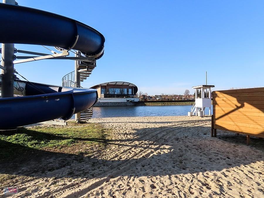Plaża na Wyspie Wisła w Stężycy