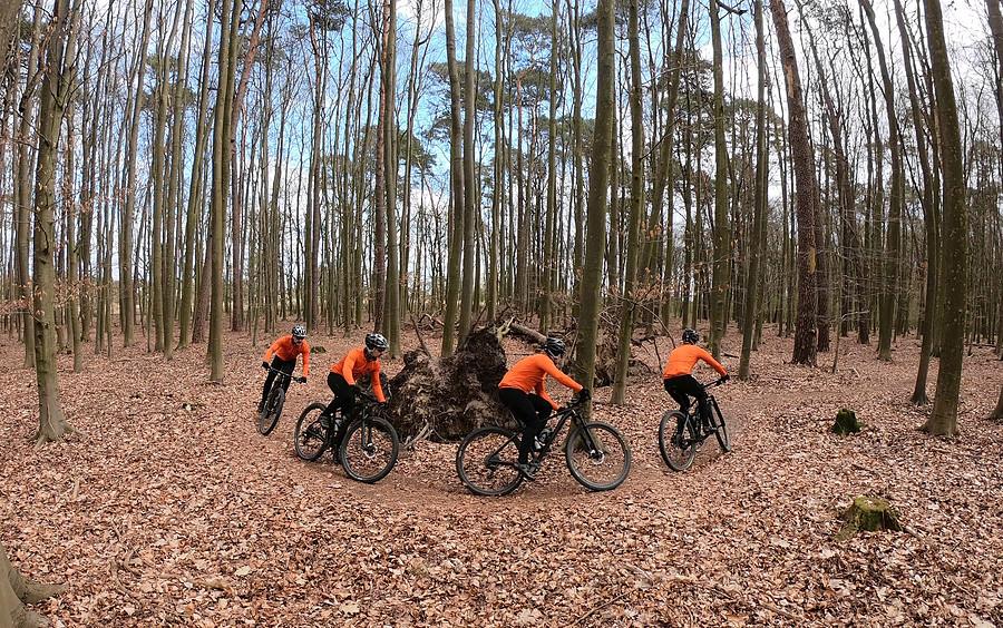 Cały urok MTB-owskiego omijania zwalonych drzew