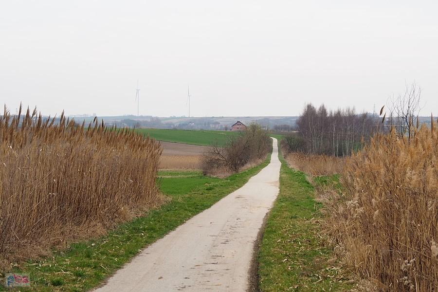 nawet fajna ścieżka między wsiami i polami
