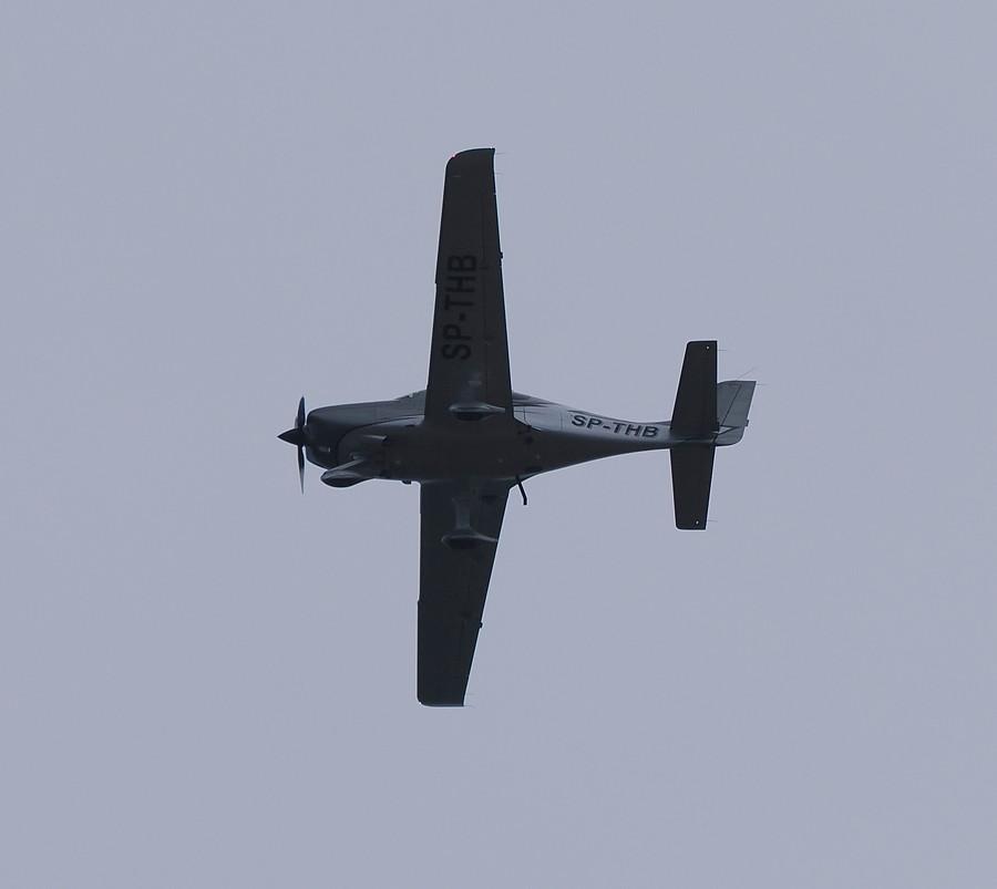Cirrus SR22 nad Ośnem Lubuskim