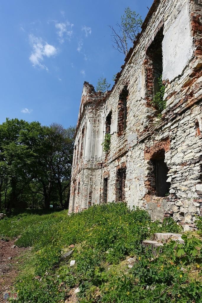 ruiny pałacu we Włodowicach