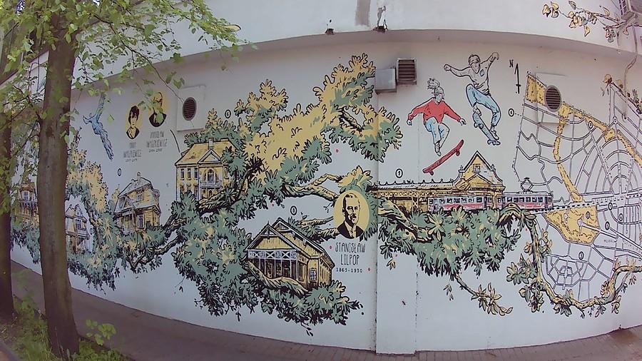 Mural w Podkowie Leśnej
