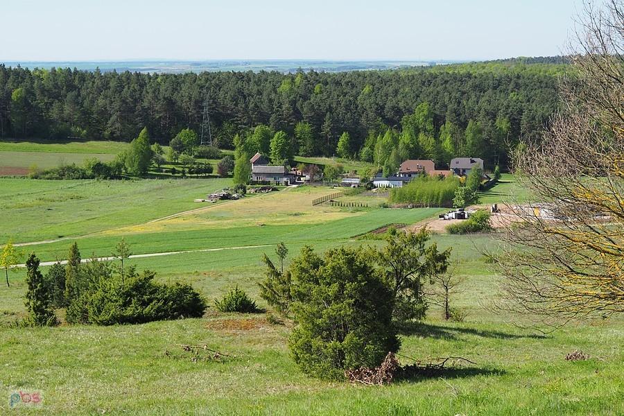 widok z Chęcin na południe
