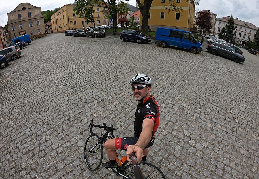 Rynek w Złotym Stoku, miłe wspomnienia z czasów MTB Marathon