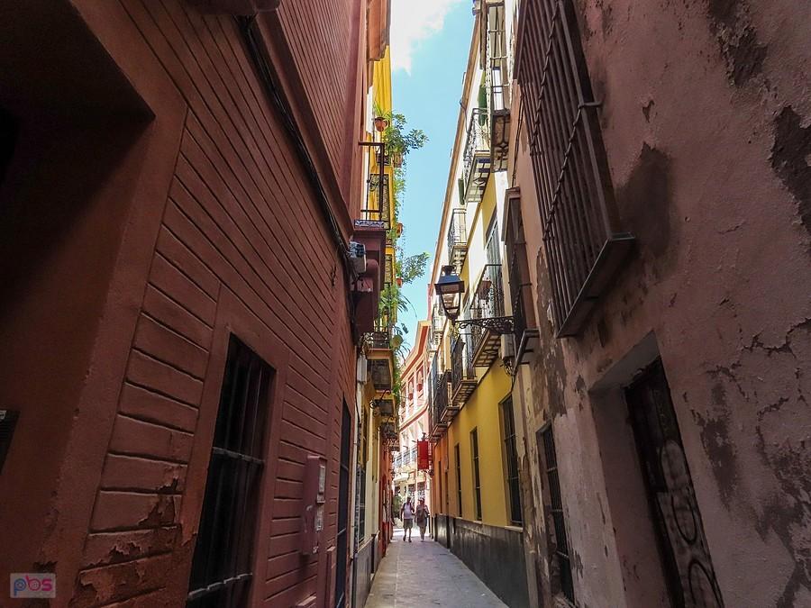 Calle Lope de Rueda - widok w kierunku płn.