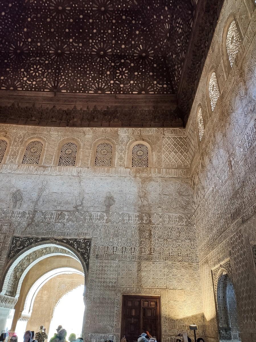 Grenada, Alhambra - Sala Tronowa zwana jest również Salą Ambasadorów