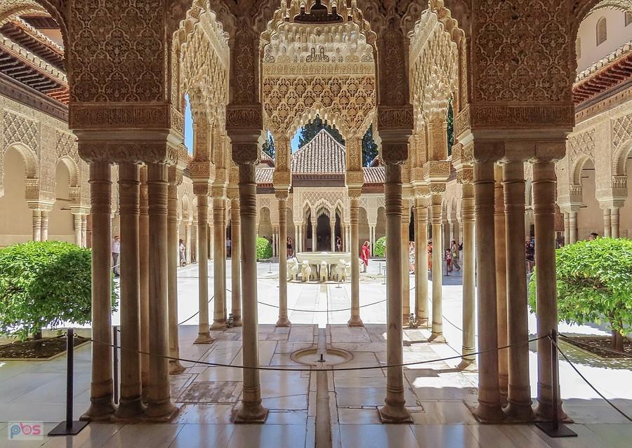 Grenada, Alhambra - Dziedziniec Lwów