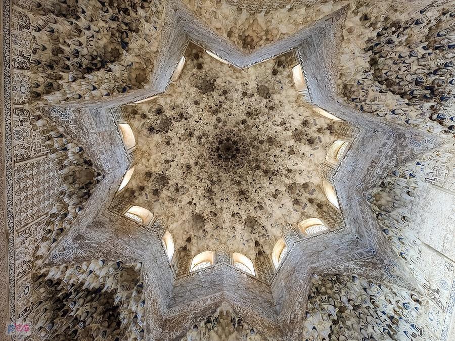 Grenada, Alhambra - kopuła Sala de los Abencerrajes