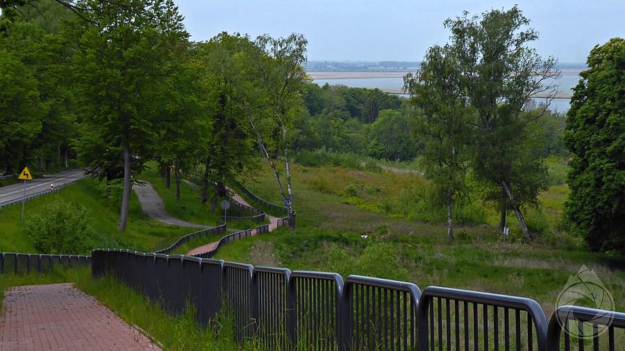 ścieżka rowerowa nad Zatoką Elbląską