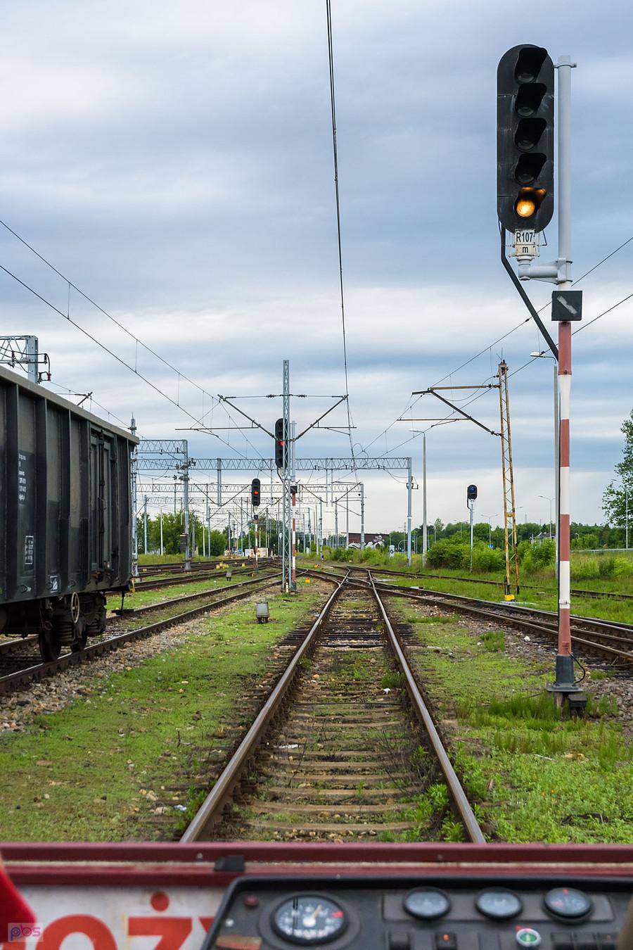 Częstochowa Stradom z pokładu drezyny