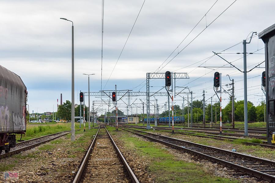 Częstochowa Stradom z pokładu drezyny