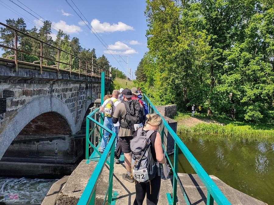 Pierwszy Punkt Kontrolny przy moście kolejowym nad Drwęcą