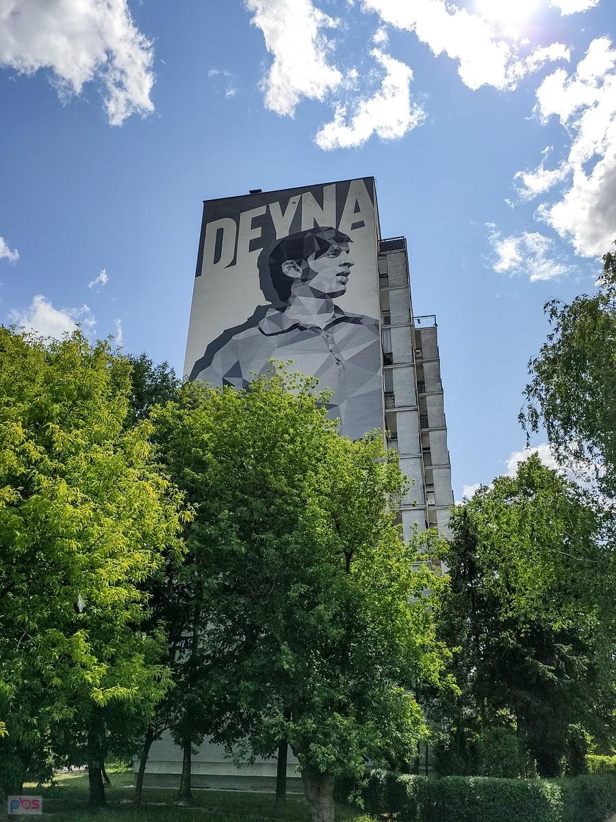 Mural na bloku przy ul. Kazury