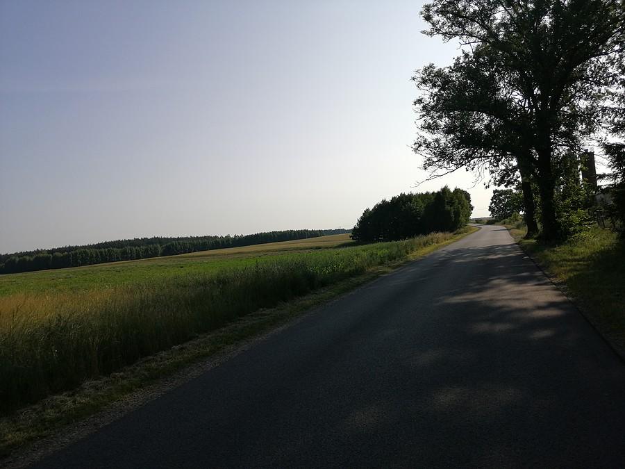 Piękne krajobrazy na wylocie ze Złotowa.