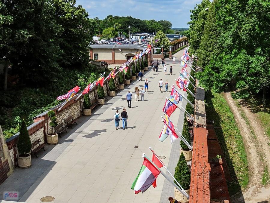 Widok znad bramy Jana Pawła II