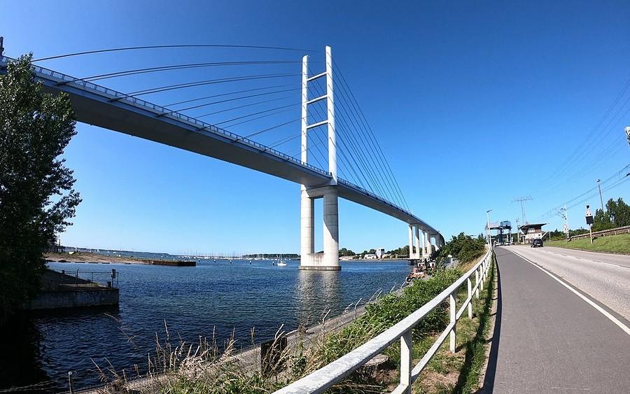 Stralsund. Głowna przeprawa mostowa na Rugię