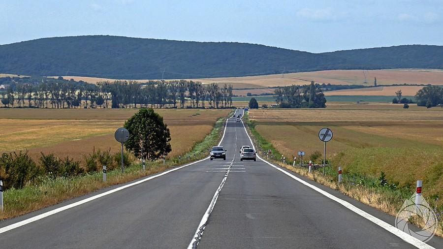 proste z Trebišova w stronę hranicy