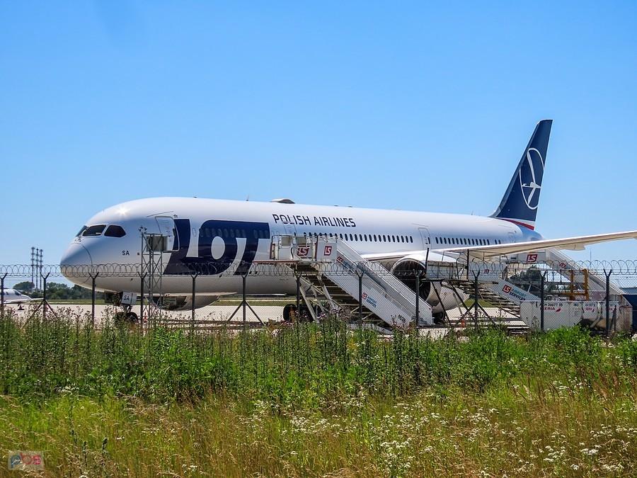 Dreamliner na płycie cargo
