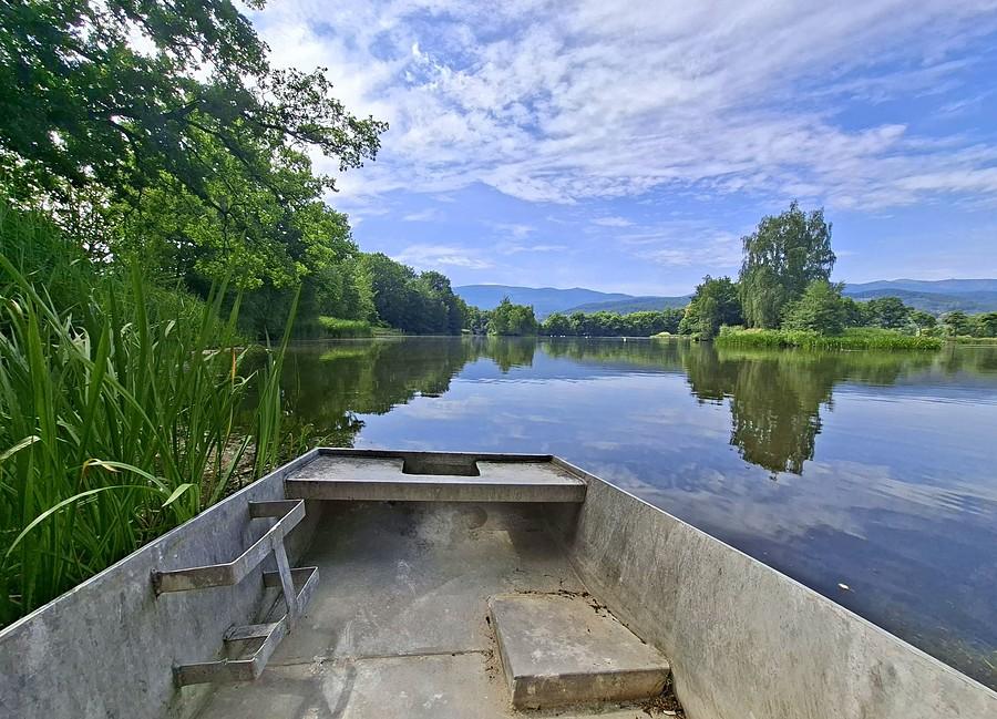 Na łódce nad stawami