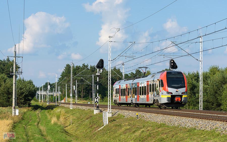 Szlak: Chorzew Siemkowice - Rusiec Łódzki, linia D29-131. L-4268-008 Łódzkiej Kolei Aglomeracyjnej jako poc. L-41204 Ł relacji: Częstochowa - Łódź Fabryczna mija Tuchań.