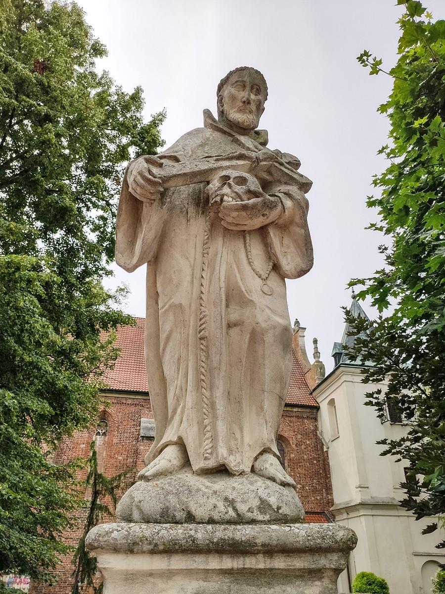 Święty Franciszek z Asyżu z czaszką, symbolizującą jego rozważania o przemijaniu życia i umartwieniu.