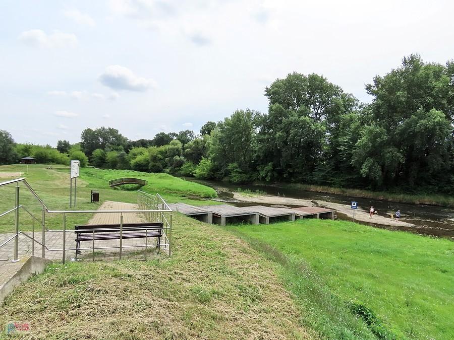 Nowy Korczyn - przystań kajakowa nad Nidą