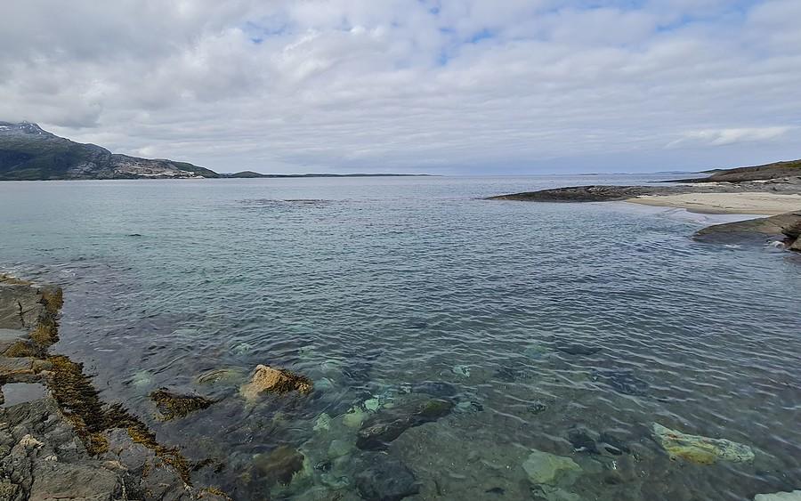 Fajna miejscówka nad Morzem Norweskim, do tego czysta woda