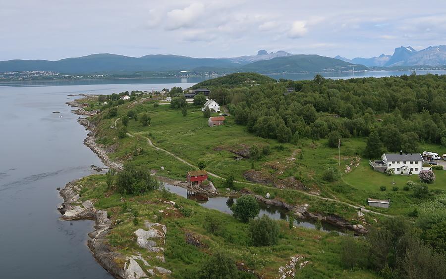 Widoczek z wysokiego mostu Saltstraumen