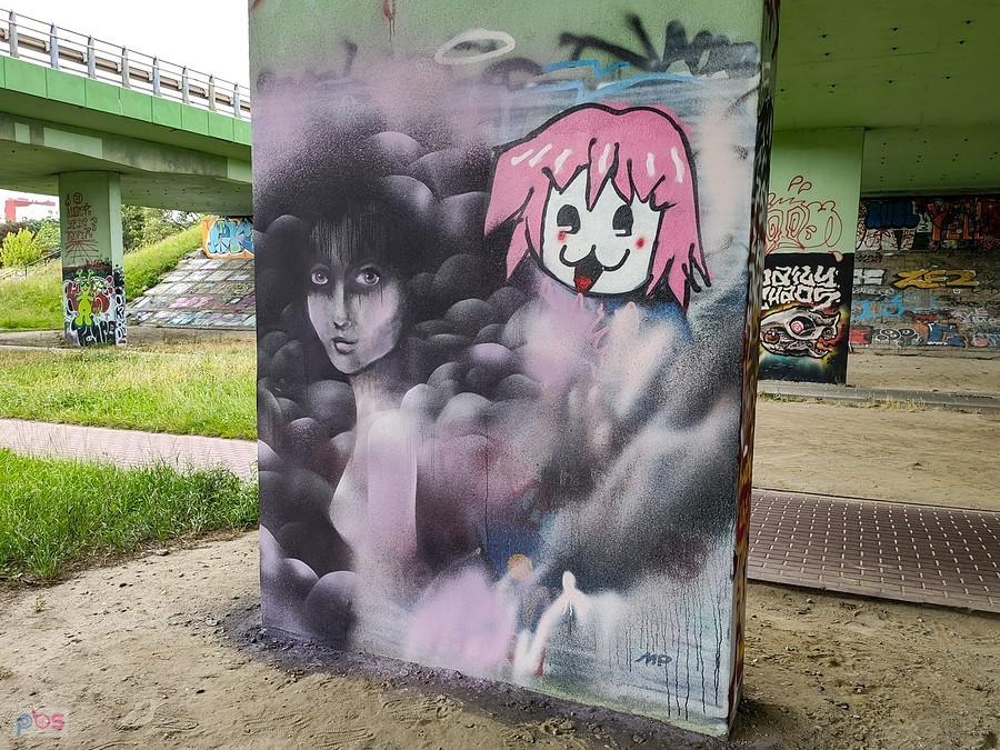 Mural pod Dolinką Służewiecką