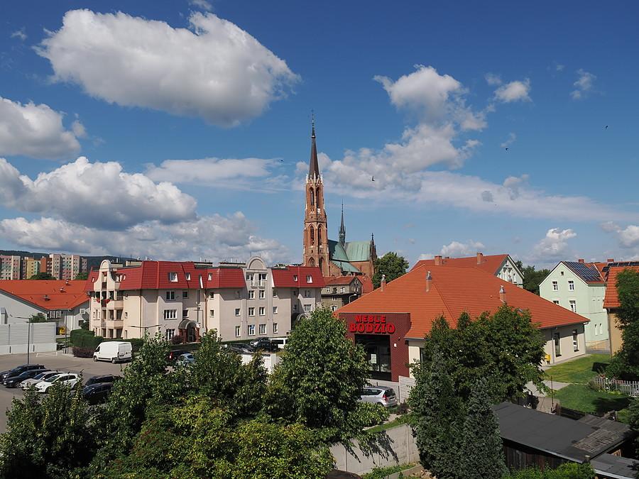 Bielawa, widok na centrum