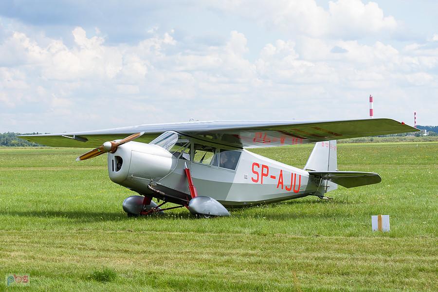 Odbudowany po wypadku w 2018 roku RWD-5 #SP-AJU (dawniej SP-LOT)