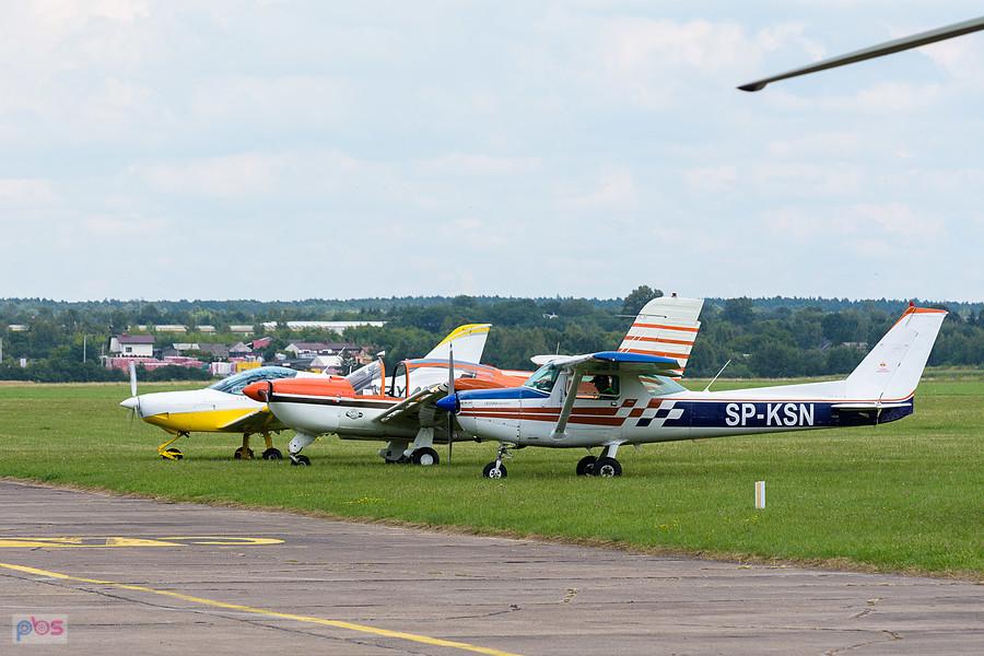 Cessna A152 Aerobat SP-KSN, Socata RALLYE 235 E #SP-ACZ, PS-28N Cruiser #SP-GBY