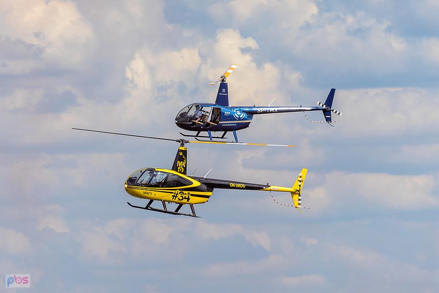 Robinson R44 Raven #OK-MOV i Robinson R44 Raven I #SP-TMX - AirShow Rudniki 2025.