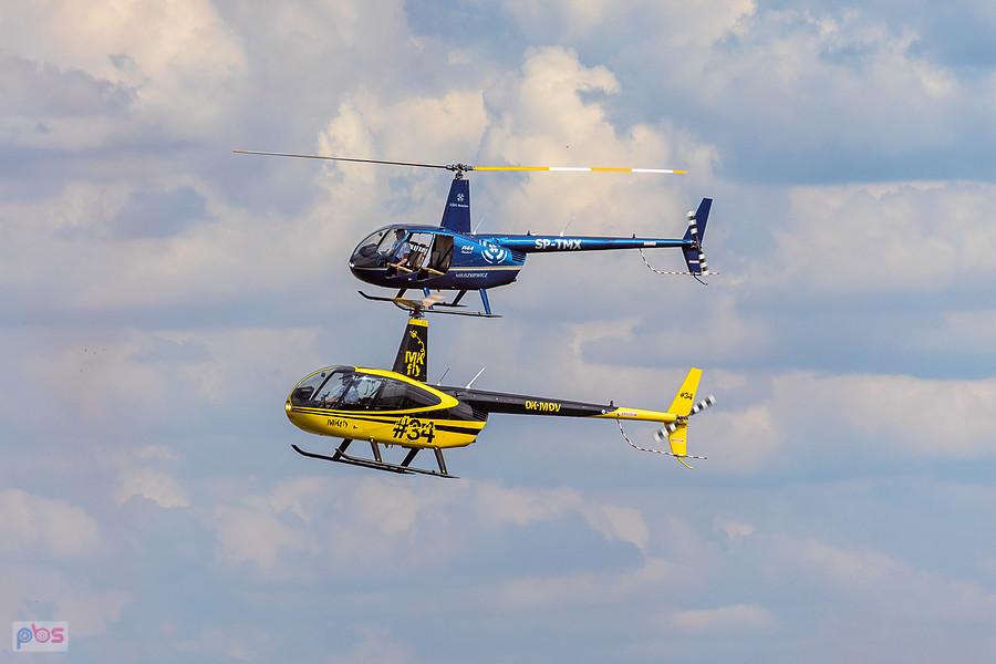 Robinson R44 Raven #OK-MOV i Robinson R44 Raven I #SP-TMX - AirShow Rudniki 2025.