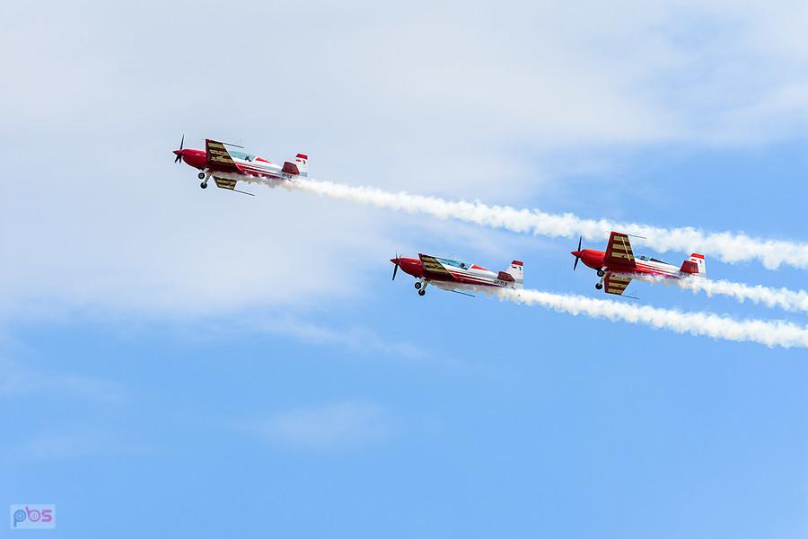 Samoloty Extra 330 LC - grupa akrobacyjna Fire Birds - AirShow Rudniki 2025