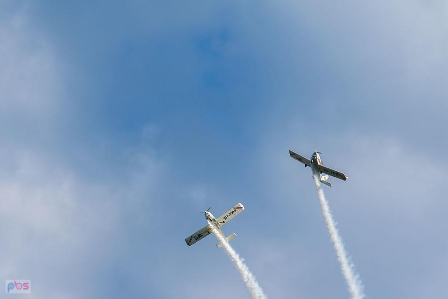 Samoloty Aero AT-3 R100 - #SP-TPE Hubert Massalski #SP-TPF - Radek Izdebski - grupa akrobacyjna Dwójka z AW - AirShow Rudniki 2025