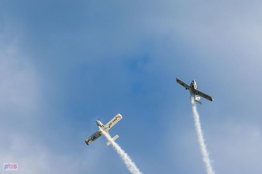 Samoloty Aero AT-3 R100 - #SP-TPE Hubert Massalski #SP-TPF - Radek Izdebski - grupa akrobacyjna Dwójka z AW - AirShow Rudniki 2025