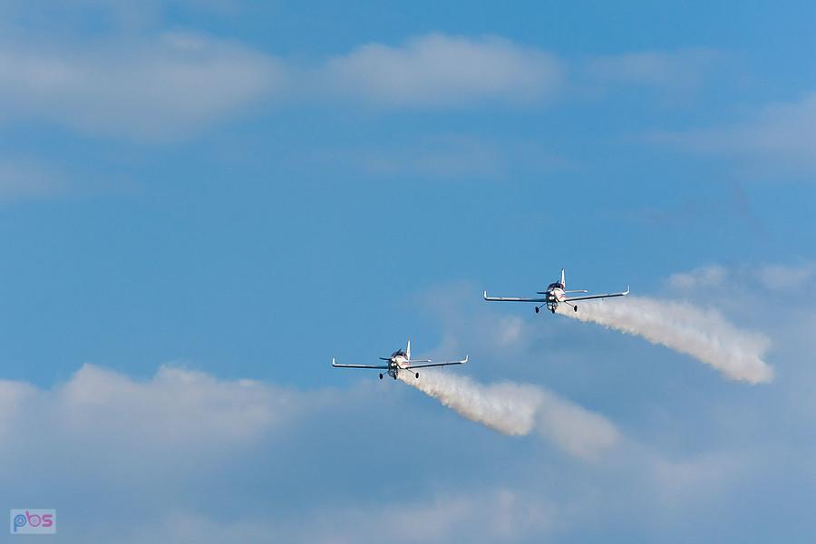 Samoloty Aero AT-3 R100 - #SP-TPE Hubert Massalski #SP-TPF - Radek Izdebski - grupa akrobacyjna Dwójka z AW - AirShow Rudniki 2025
