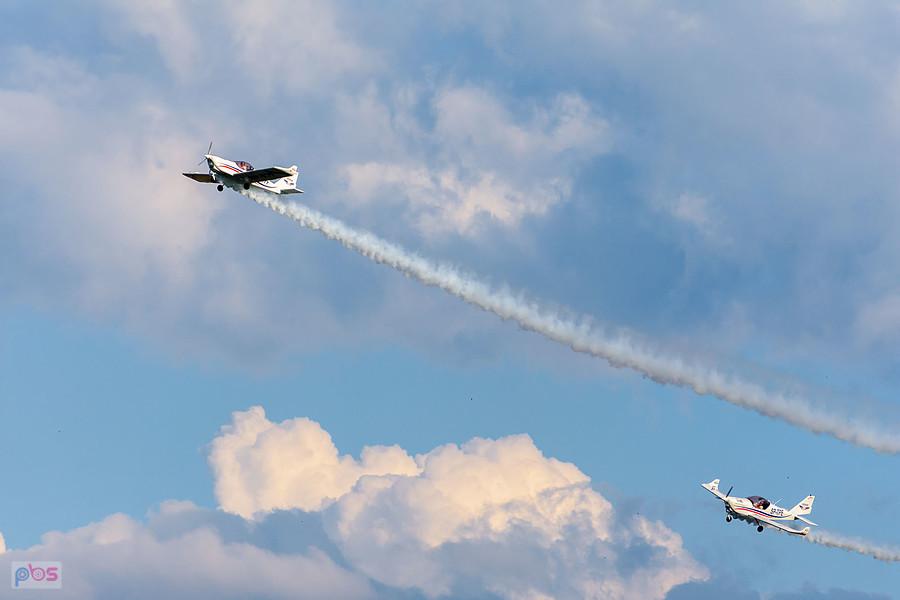 Samoloty Aero AT-3 R100 - #SP-TPE Hubert Massalski #SP-TPF - Radek Izdebski - grupa akrobacyjna Dwójka z AW - AirShow Rudniki 2025