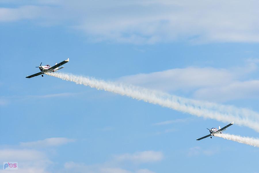 Samoloty Aero AT-3 R100 - #SP-TPE Hubert Massalski #SP-TPF - Radek Izdebski - grupa akrobacyjna Dwójka z AW - AirShow Rudniki 2025