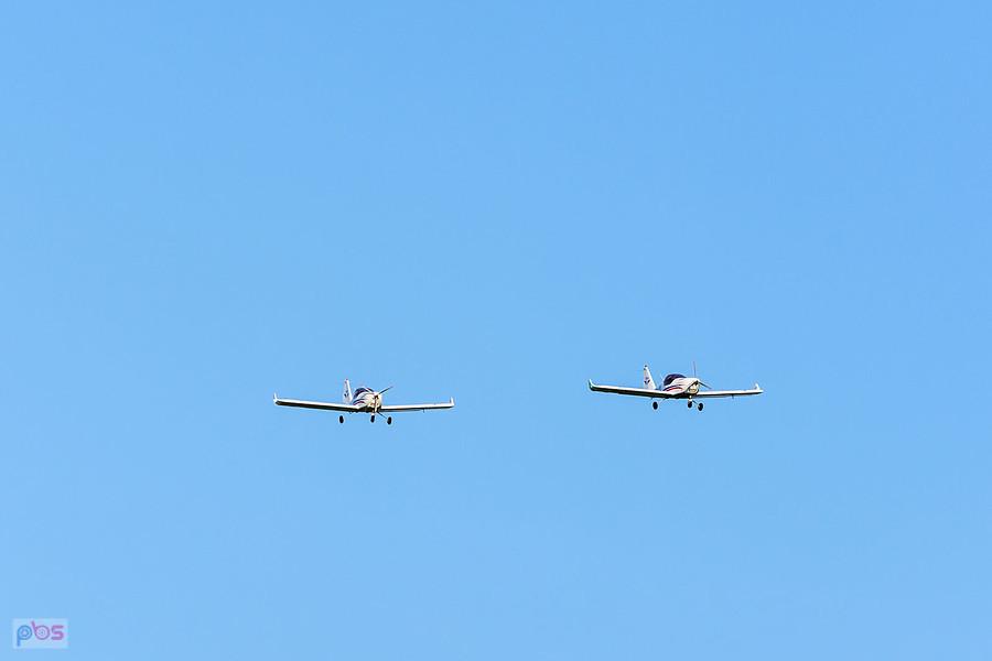 Samoloty Aero AT-3 R100 - #SP-TPE Hubert Massalski #SP-TPF - Radek Izdebski - grupa akrobacyjna Dwójka z AW - AirShow Rudniki 2025