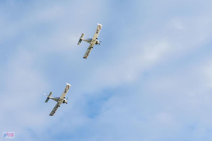 Samoloty Aero AT-3 R100 - #SP-TPE Hubert Massalski #SP-TPF - Radek Izdebski - grupa akrobacyjna Dwójka z AW - AirShow Rudniki 2025